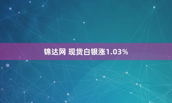 锦达网 现货白银涨1.03%